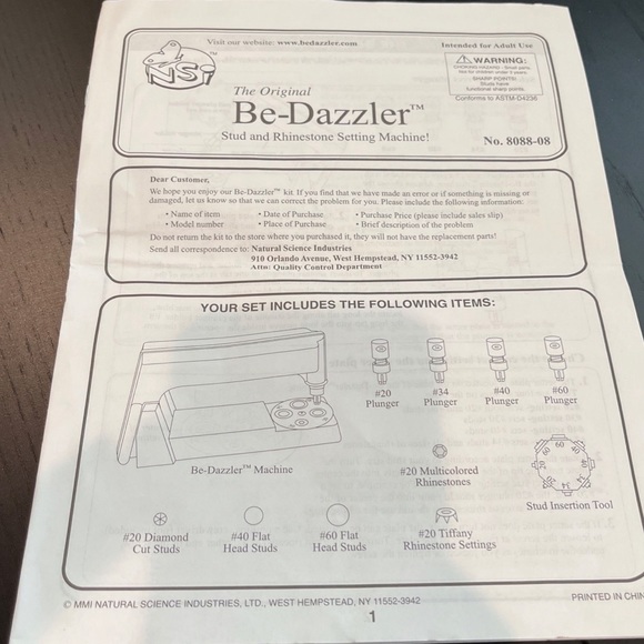 The Original Bedazzler VINTAGE IN BOX - Picture 3 of 4